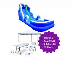 Party Package Blue Wave Splash 20ft