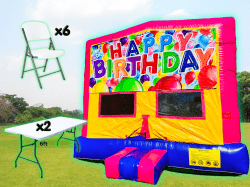 Birthday Party Package With 6 Chairs and 2 Tables