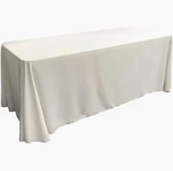 Polyester Poplin Rectangular Tablecloth 90 x 156-Inch