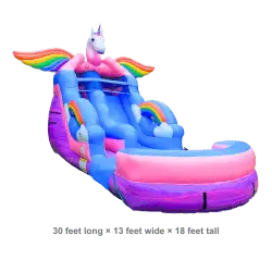 Unicorn Rainbow Slide 18ft
