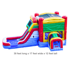 Dual Lane Bounce House Combo